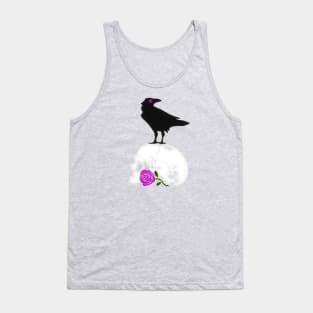 The Raven and the Pink Rose Tank Top